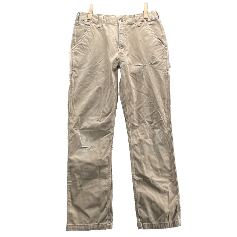 Carhartt B324 Pants Mens 31x30* Baggy Twill Dungaree Workwear Skate Utility 90's